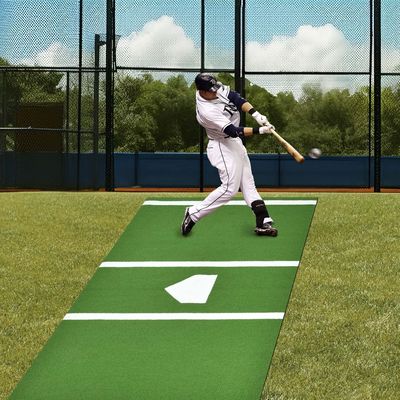 PE Monofilament PP Curly Fiber Batting Mat রেগুলেশন আকার ইনডোর আউটডোর জন্য ঘাস