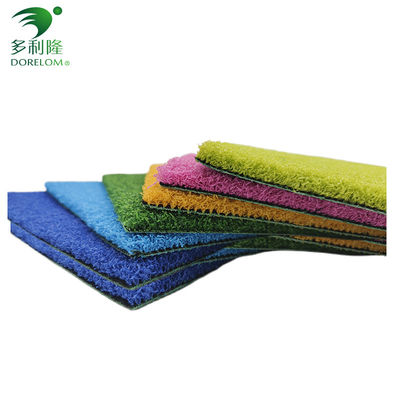 জিম জন্য সবুজ পিই Monofilament কৃত্রিম ঘাস খেলাধুলা কিন্ডারগার্টেন মধ্যে ফিটনেস মেঝে