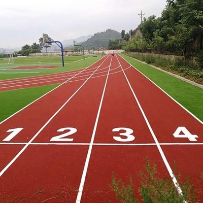 ব্যাডমিন্টনের জন্য 10mm-15mm উচ্চতা লাল কৃত্রিম ঘাস রানিং ওয়ে এবং ট্র্যাক স্পোর্ট ব্যাডমিন্টন